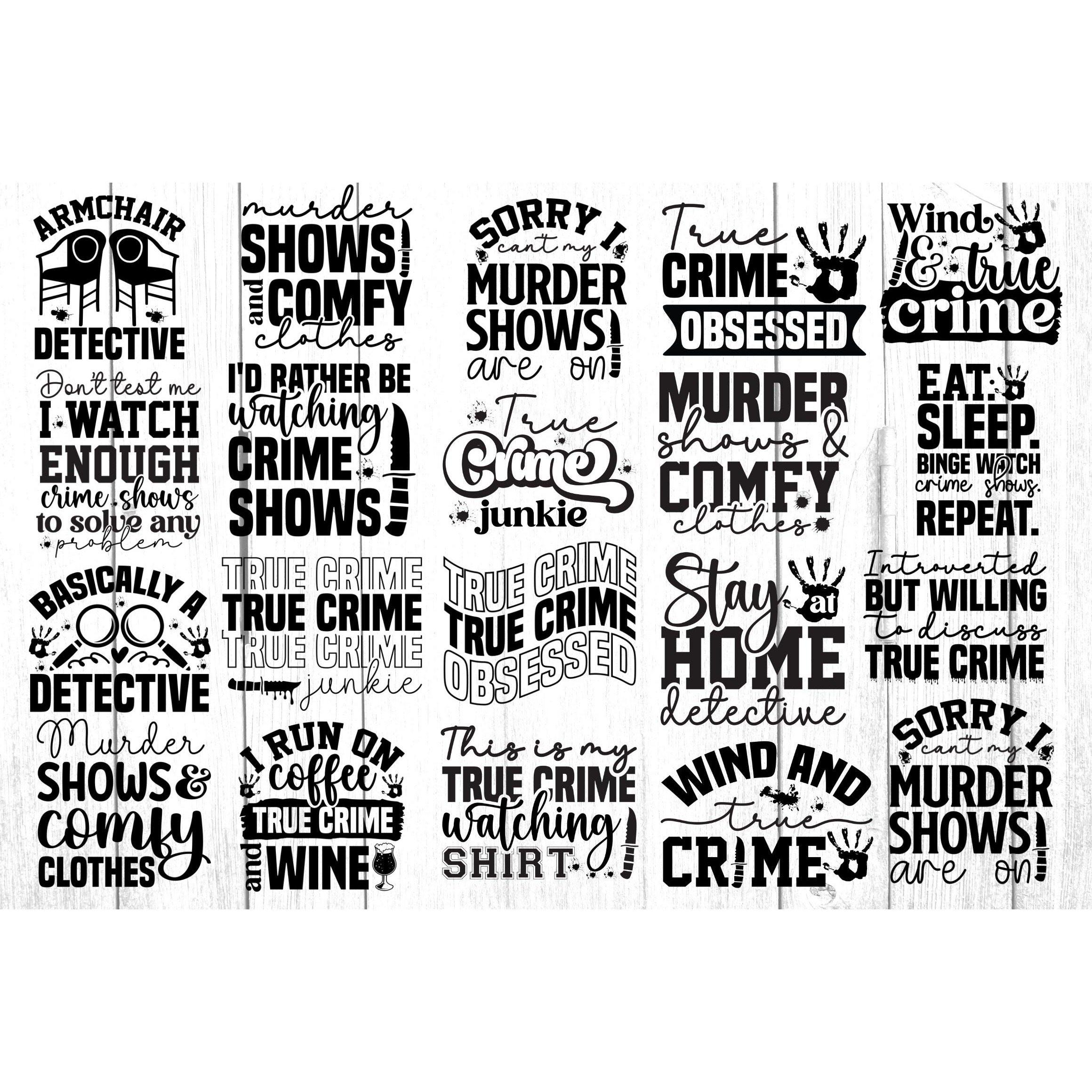 True Crime SVG Bundle (4) 2