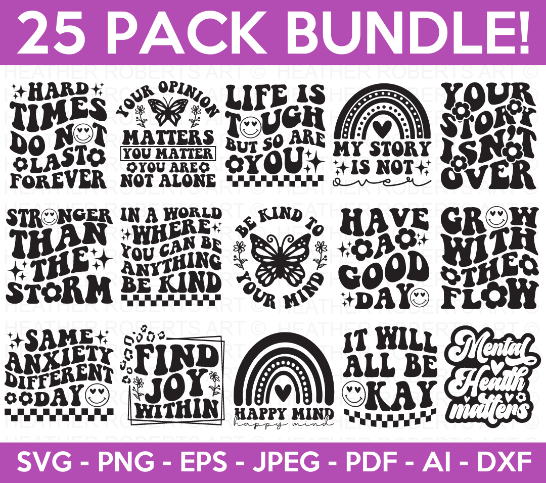 Mental Health SVG Bundle