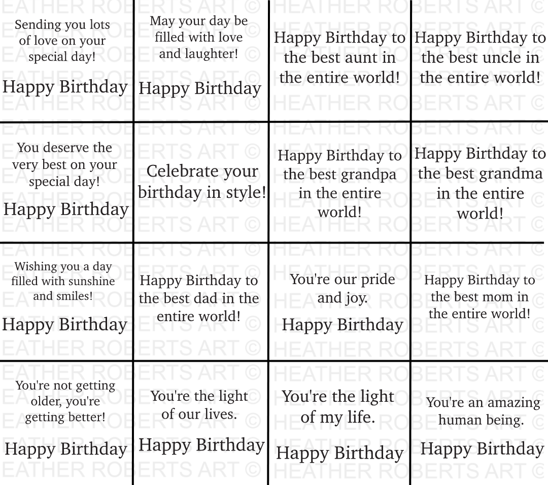 Birthday Greetings SVG Bundle 3