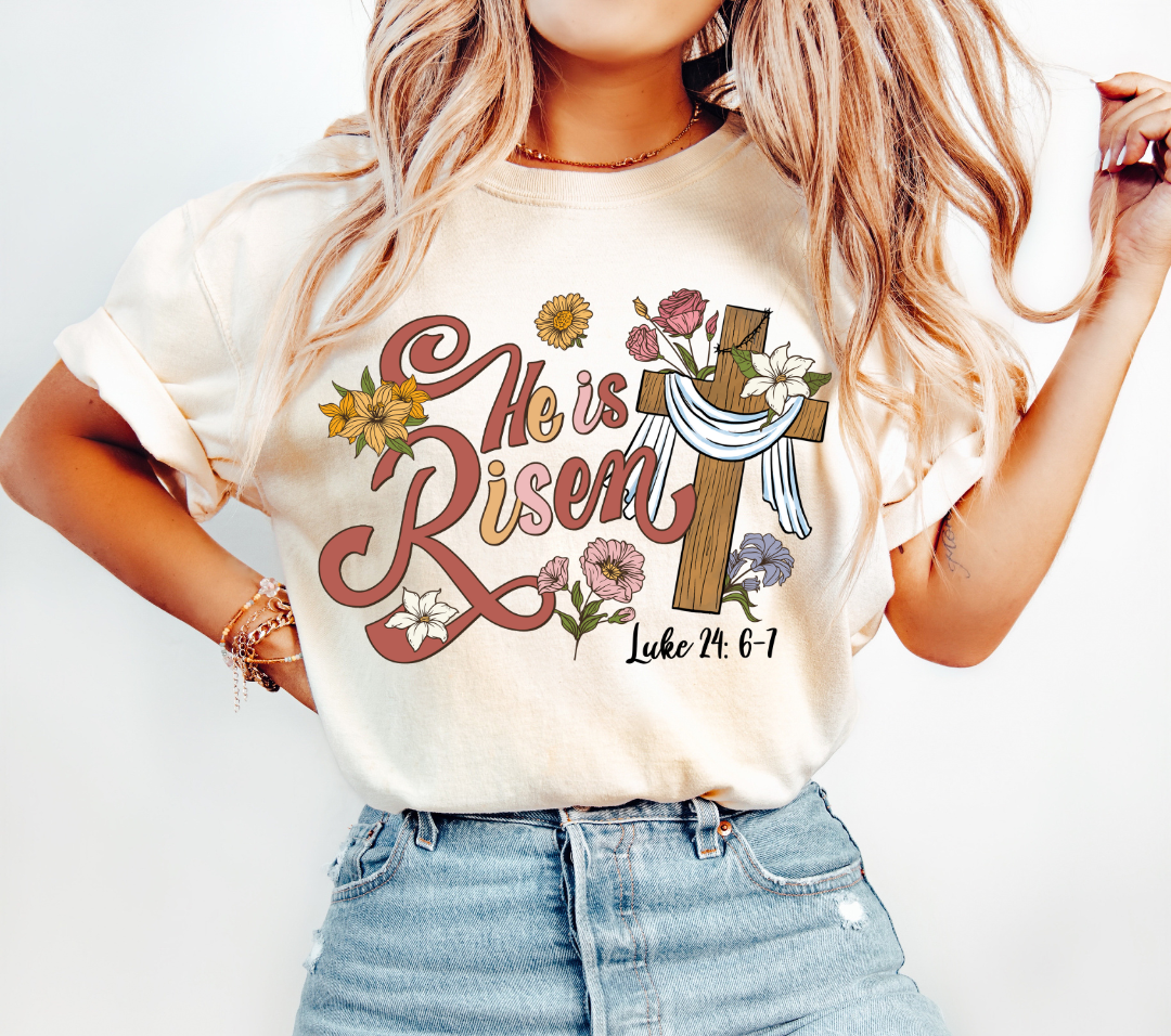 He Is Risen Sublimation PNG 2