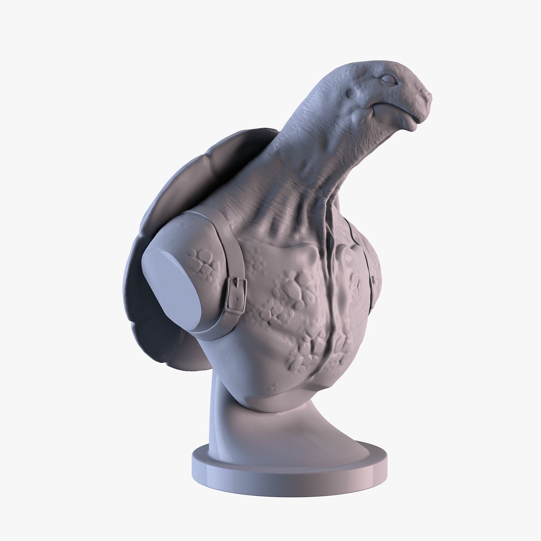 Turtle head Free 3D print model 2