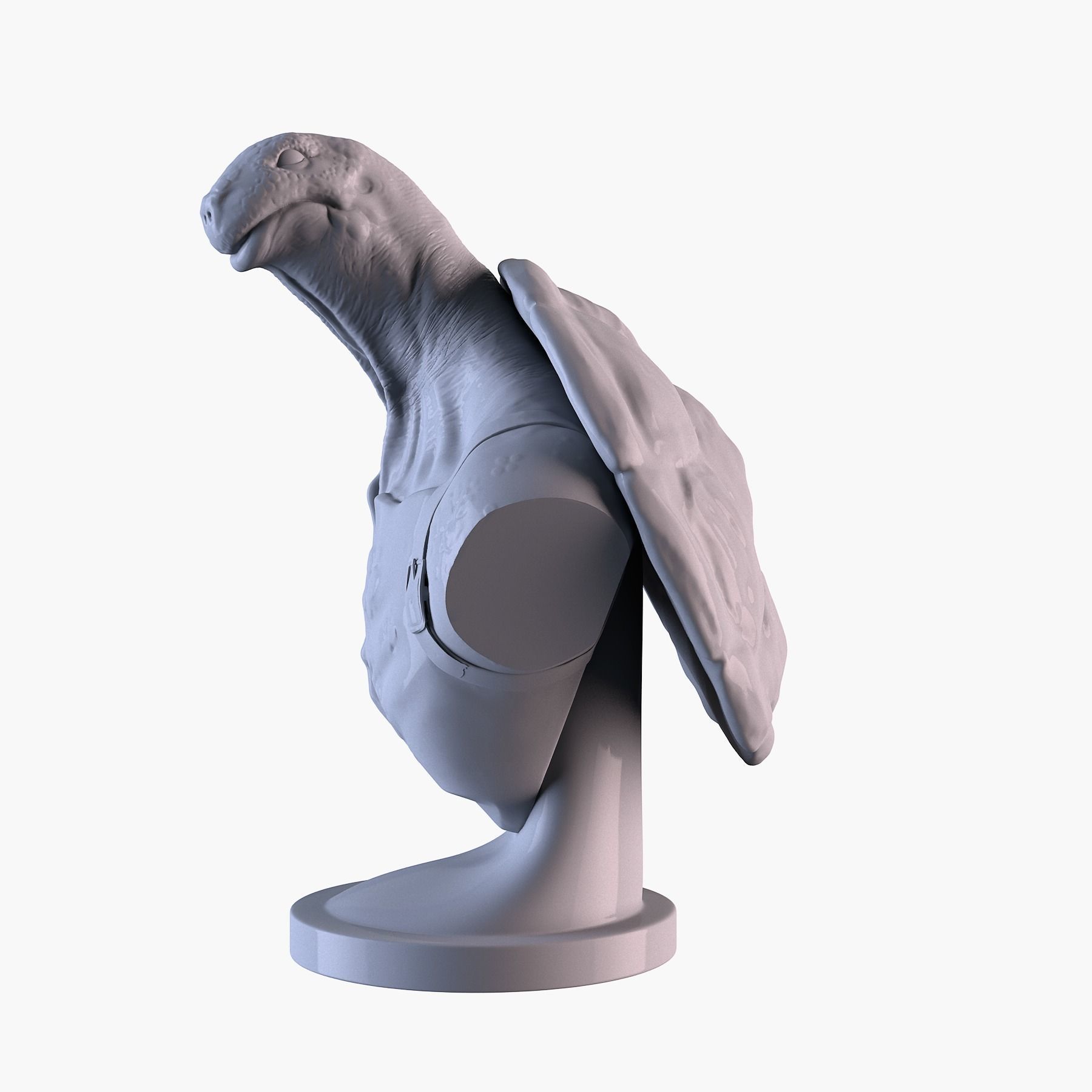 Turtle head Free 3D print model 7