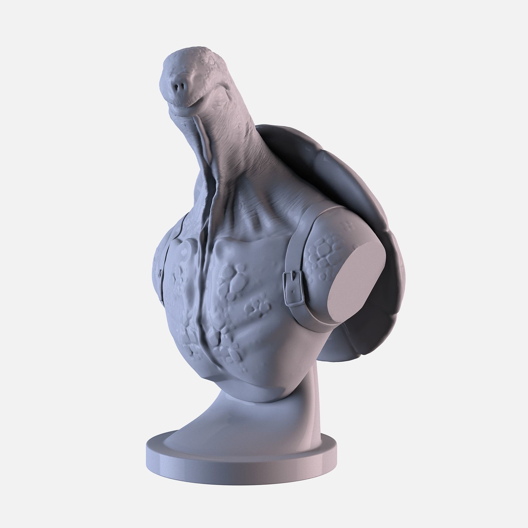 Turtle head Free 3D print model 8