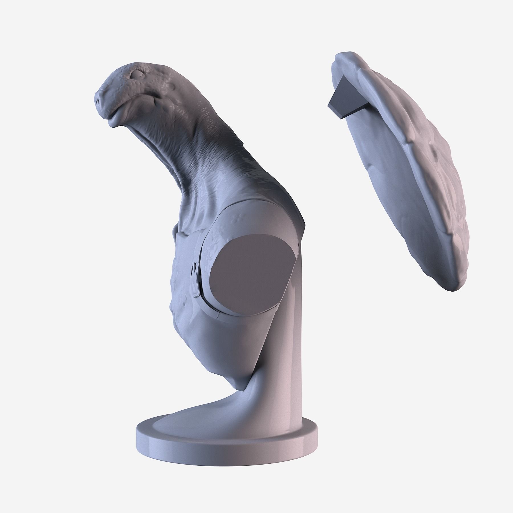 Turtle head Free 3D print model 9