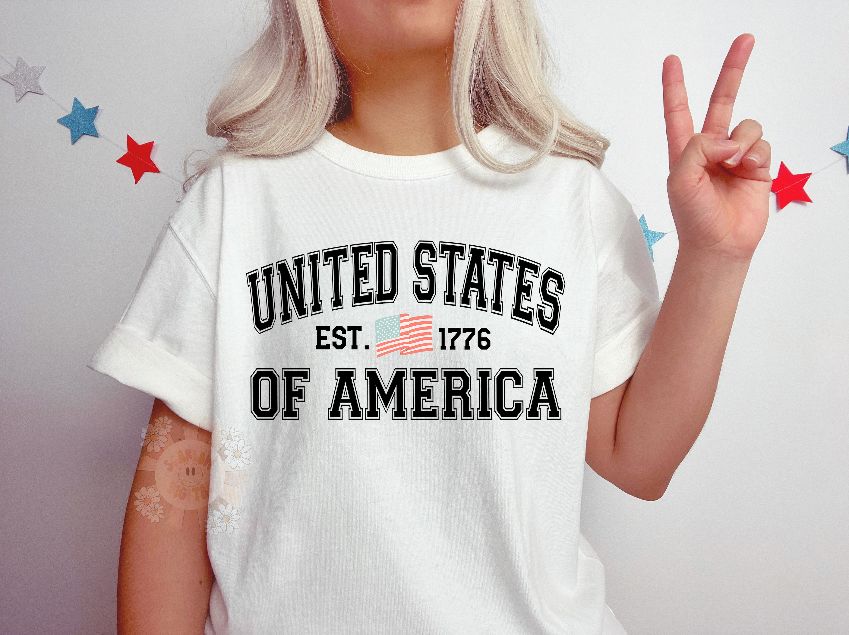 United States of America PNG-July 4th Sublimation Digital Design Download-american flag png, vintage png, varsity letters png, patriotic png