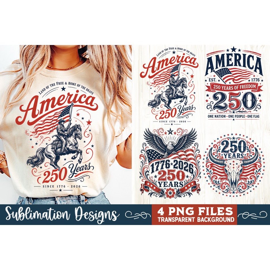 USA 250th Anniversary 4 PNG Sublimation, Patriotic 4th (5) 2