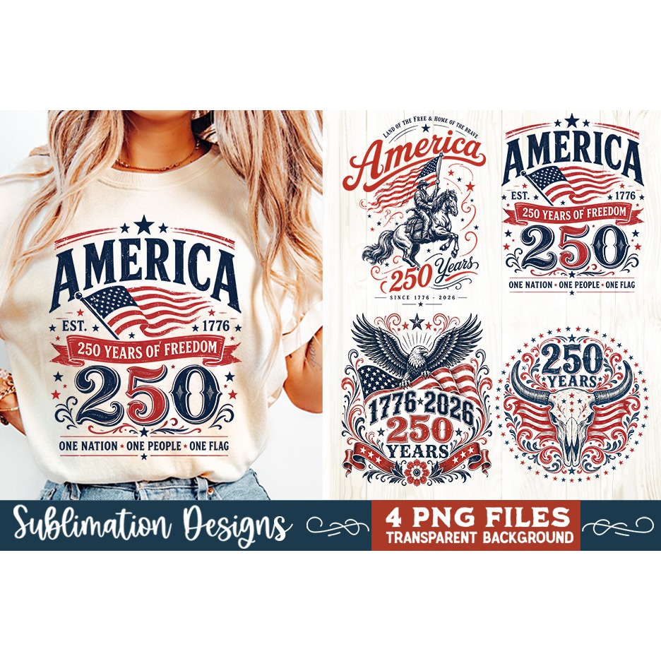 USA 250th Anniversary 4 PNG Sublimation, Patriotic 4th (5) 4
