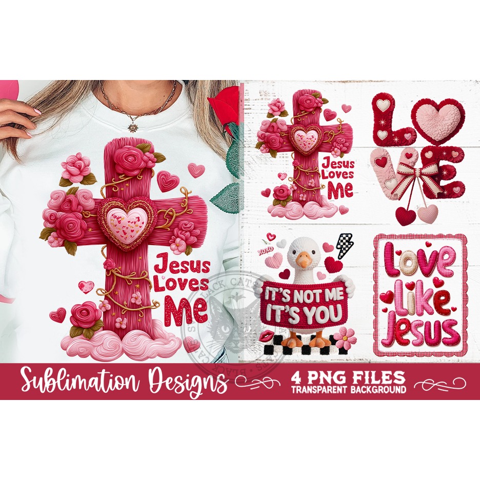 Valentine Latch Hook Yarn Sublimation Designs 2