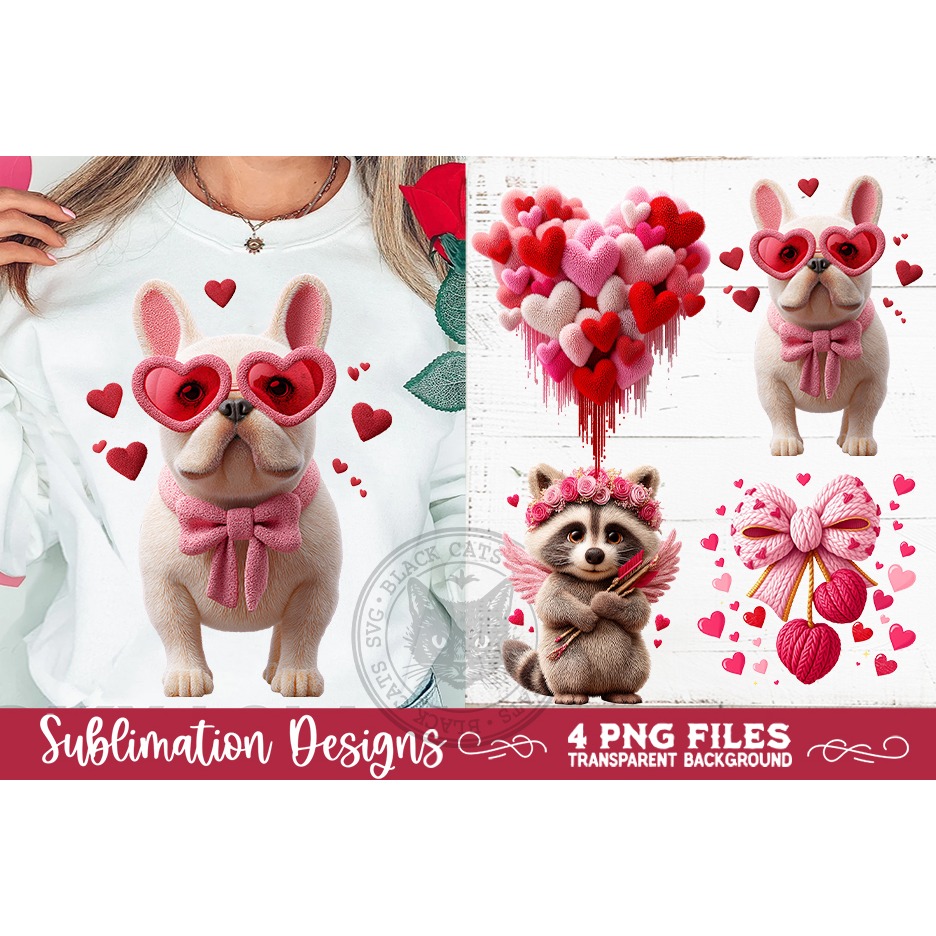 Valentine Latch Hook Yarn Sublimation Designs (2) 4