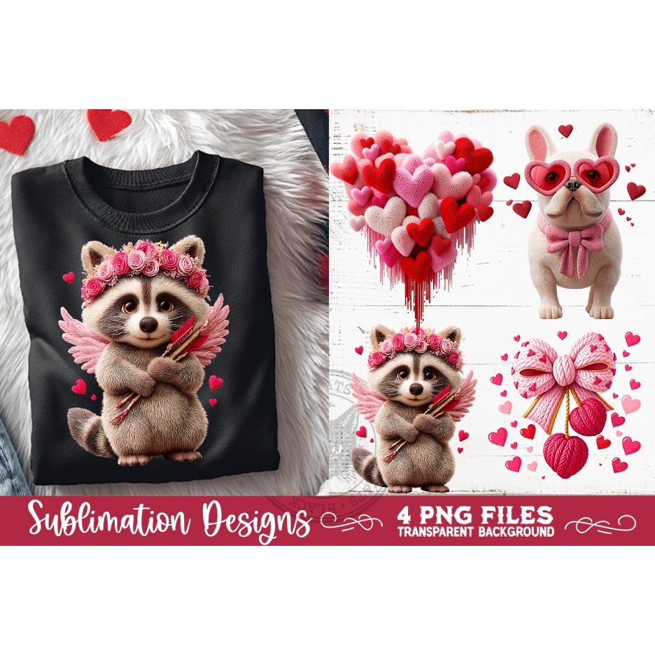 Valentine Latch Hook Yarn Sublimation Designs (2) 5