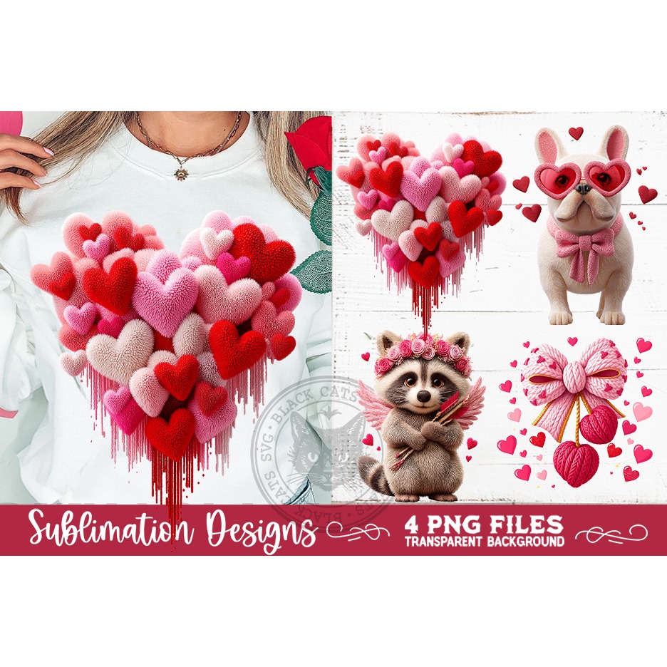 Valentine Latch Hook Yarn Sublimation Designs (2) 7