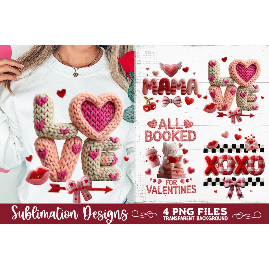 Valentine Latch Hook Yarn Sublimation Designs (3) 2
