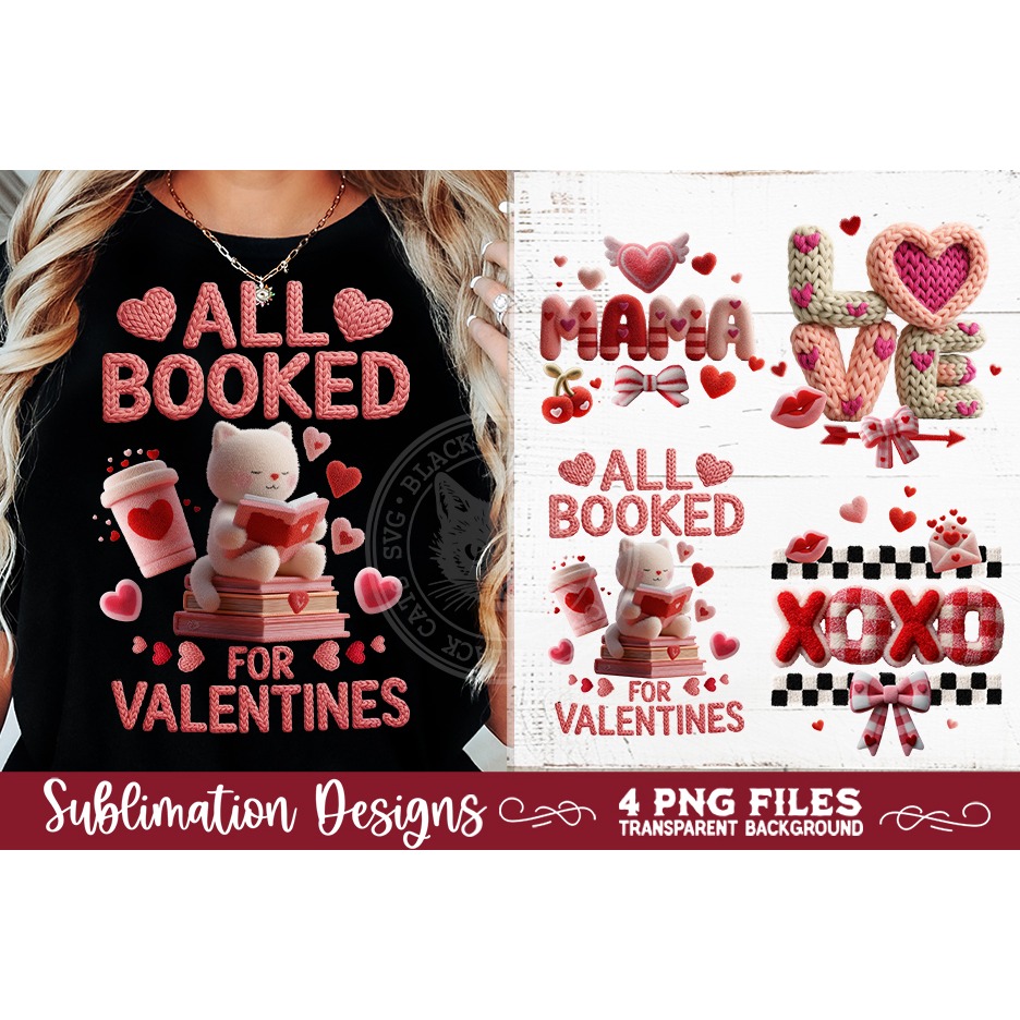 Valentine Latch Hook Yarn Sublimation Designs (3) 12