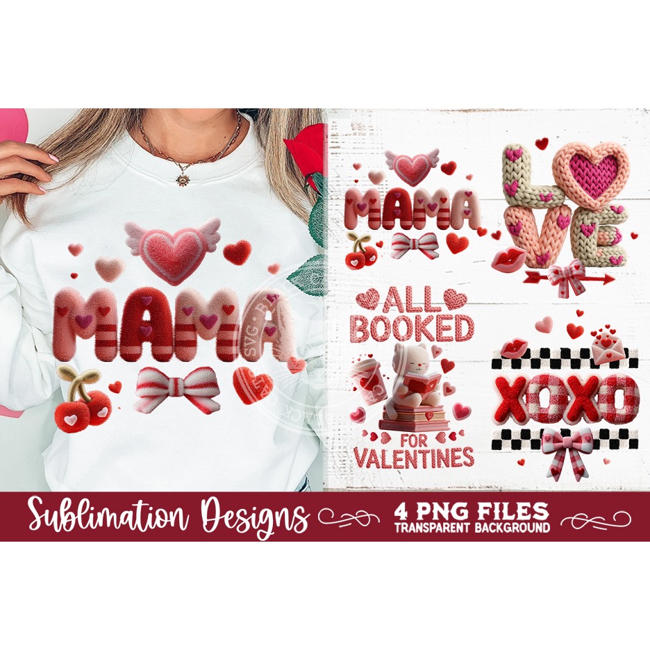 Valentine Latch Hook Yarn Sublimation Designs (3) 7
