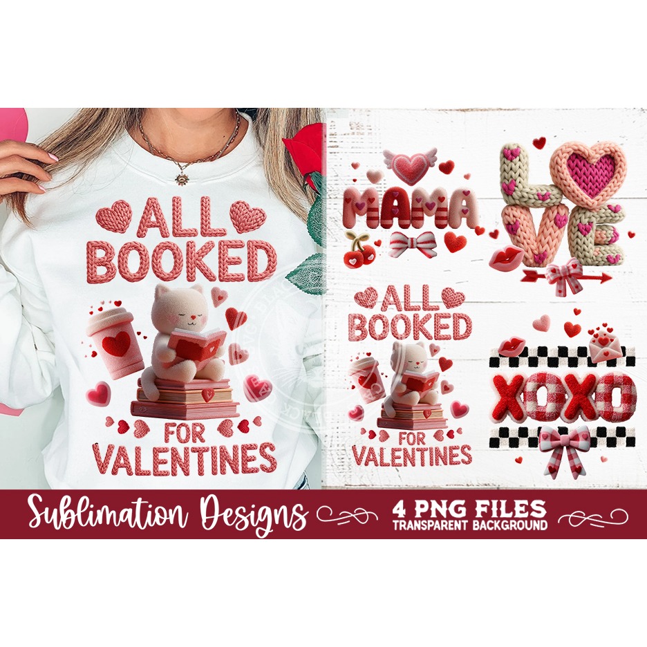 Valentine Latch Hook Yarn Sublimation Designs (3) 10