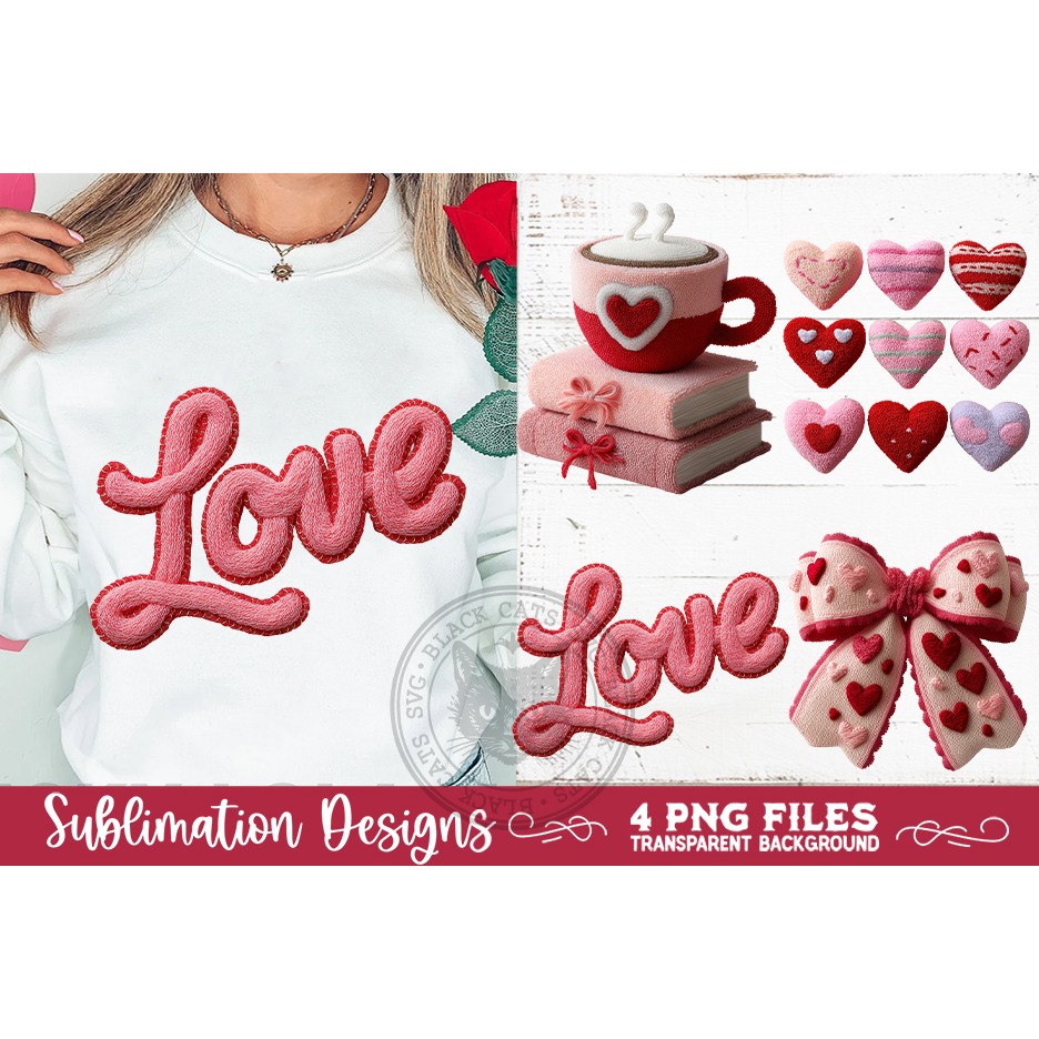 Valentine Latch Hook Yarn Sublimation Designs (4) 4