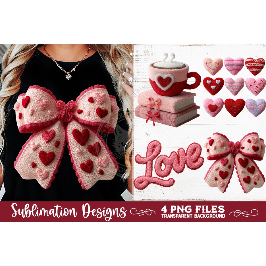 Valentine Latch Hook Yarn Sublimation Designs (4) 6