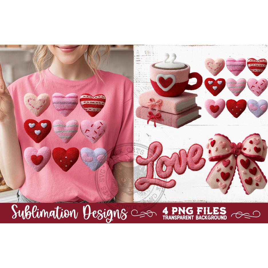 Valentine Latch Hook Yarn Sublimation Designs (4) 7