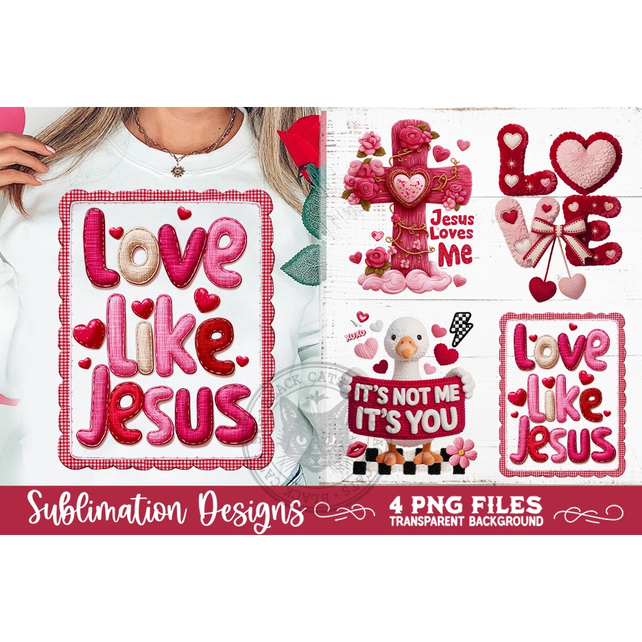 Valentine Latch Hook Yarn Sublimation Designs 8