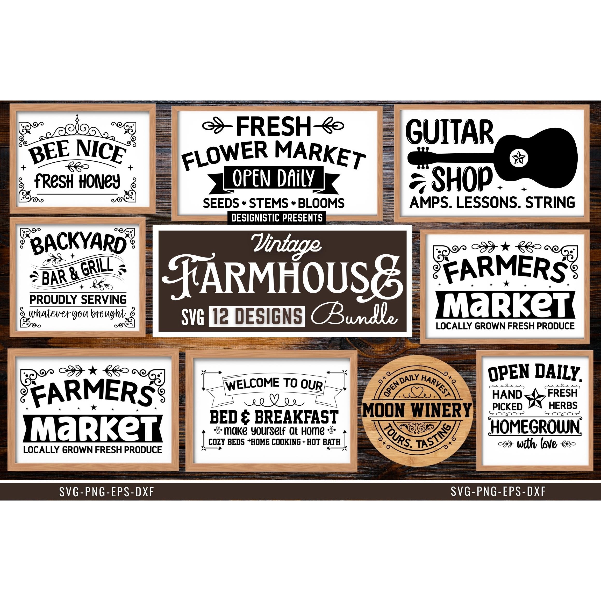 Vintage Farmhouse SVG Bundle (2)