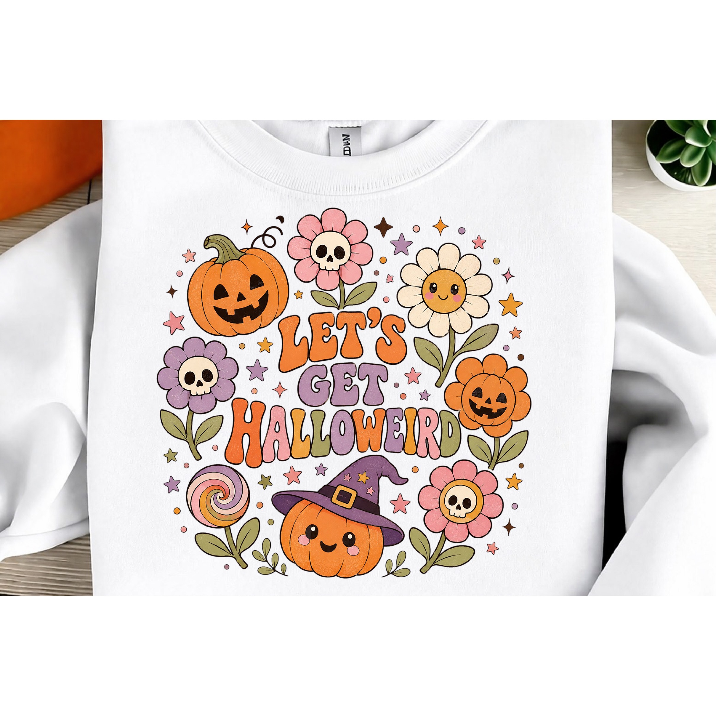 Vintage Halloween Distressed PNG, Retro Sublimation 2
