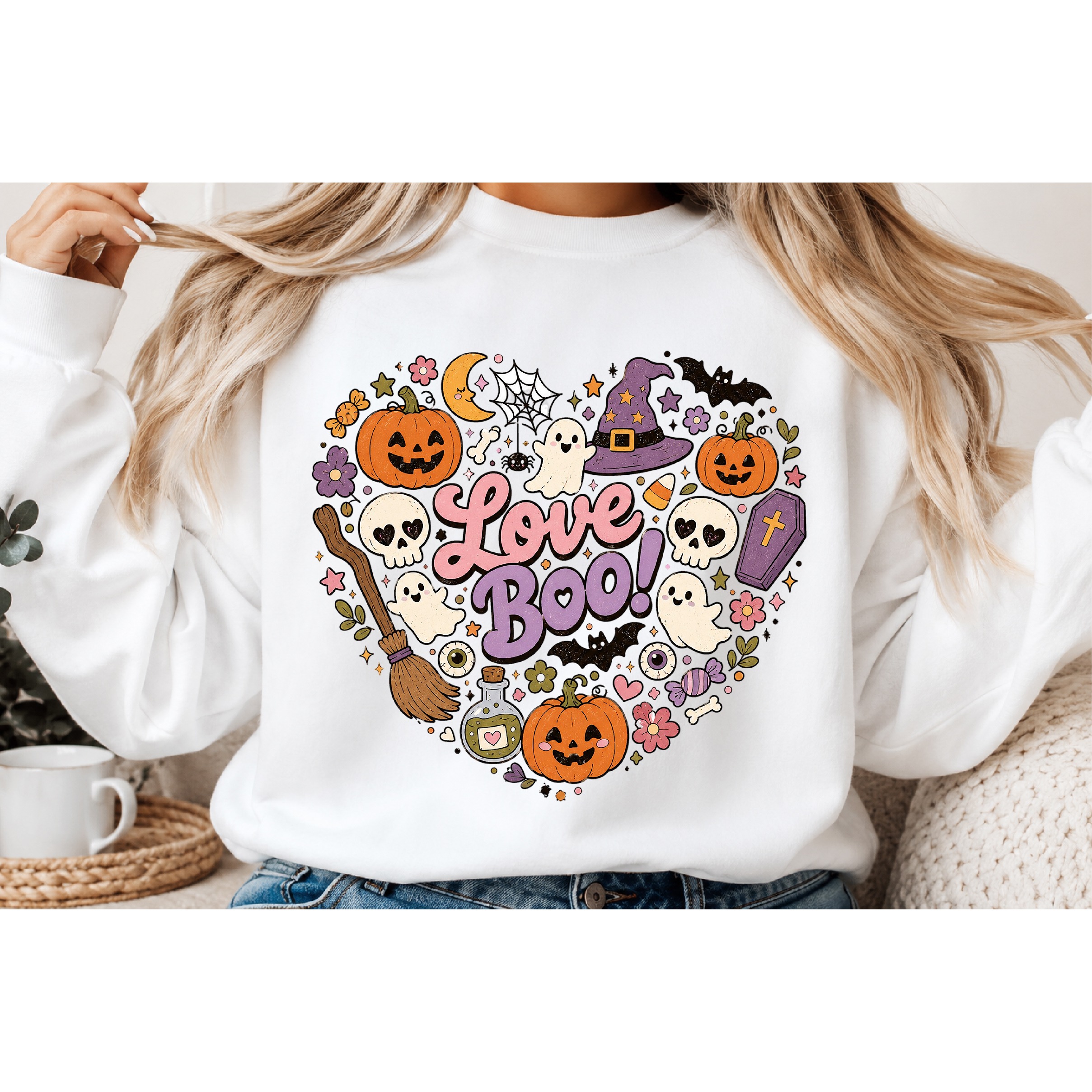 Vintage Halloween Distressed PNG, Retro Sublimation (2) 3