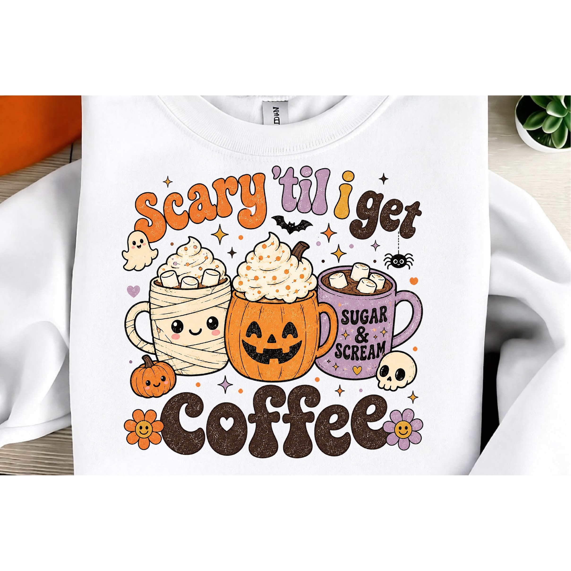Vintage Halloween Distressed PNG, Retro Sublimation (7) 2