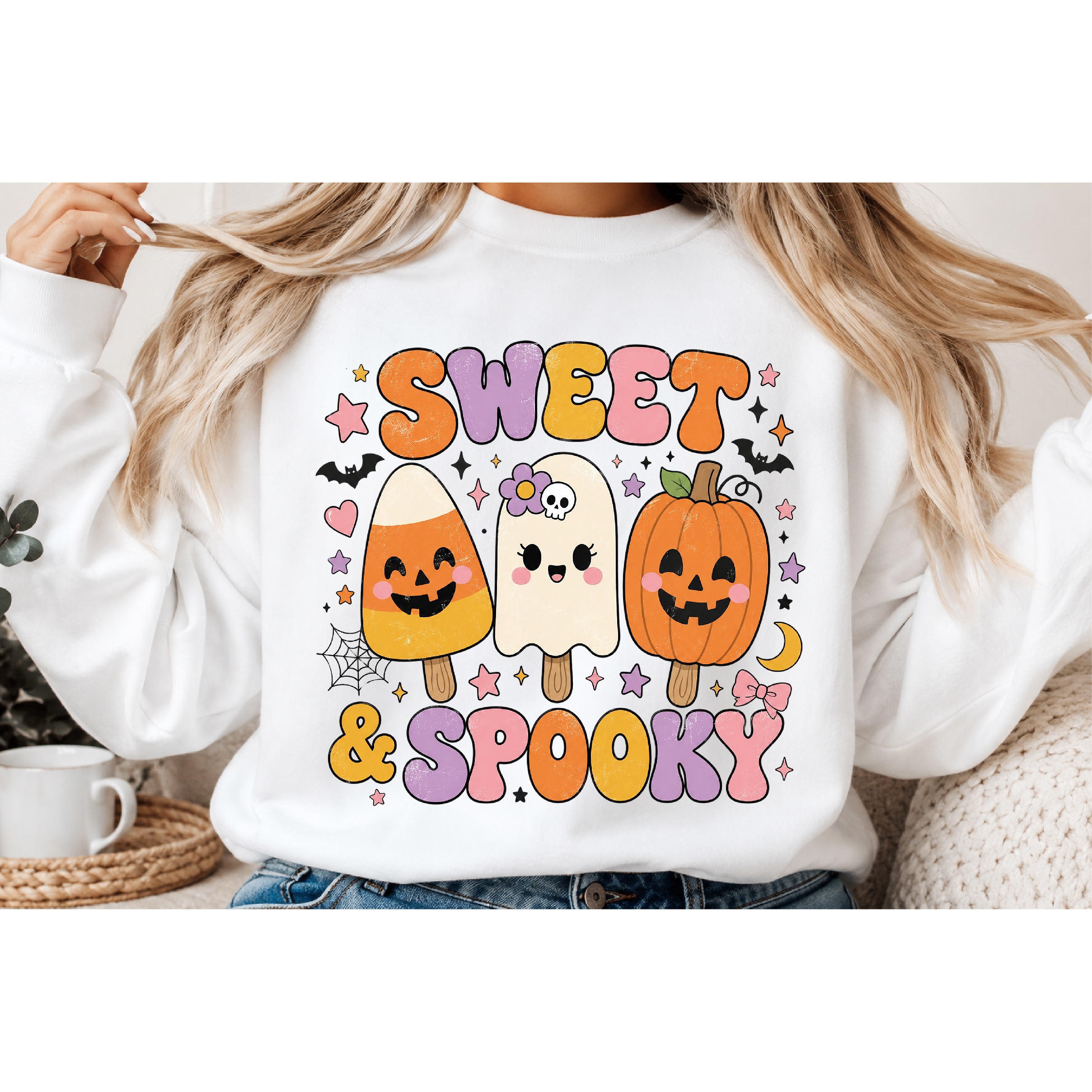 Vintage Halloween Distressed PNG, Retro Sublimation (8) 3