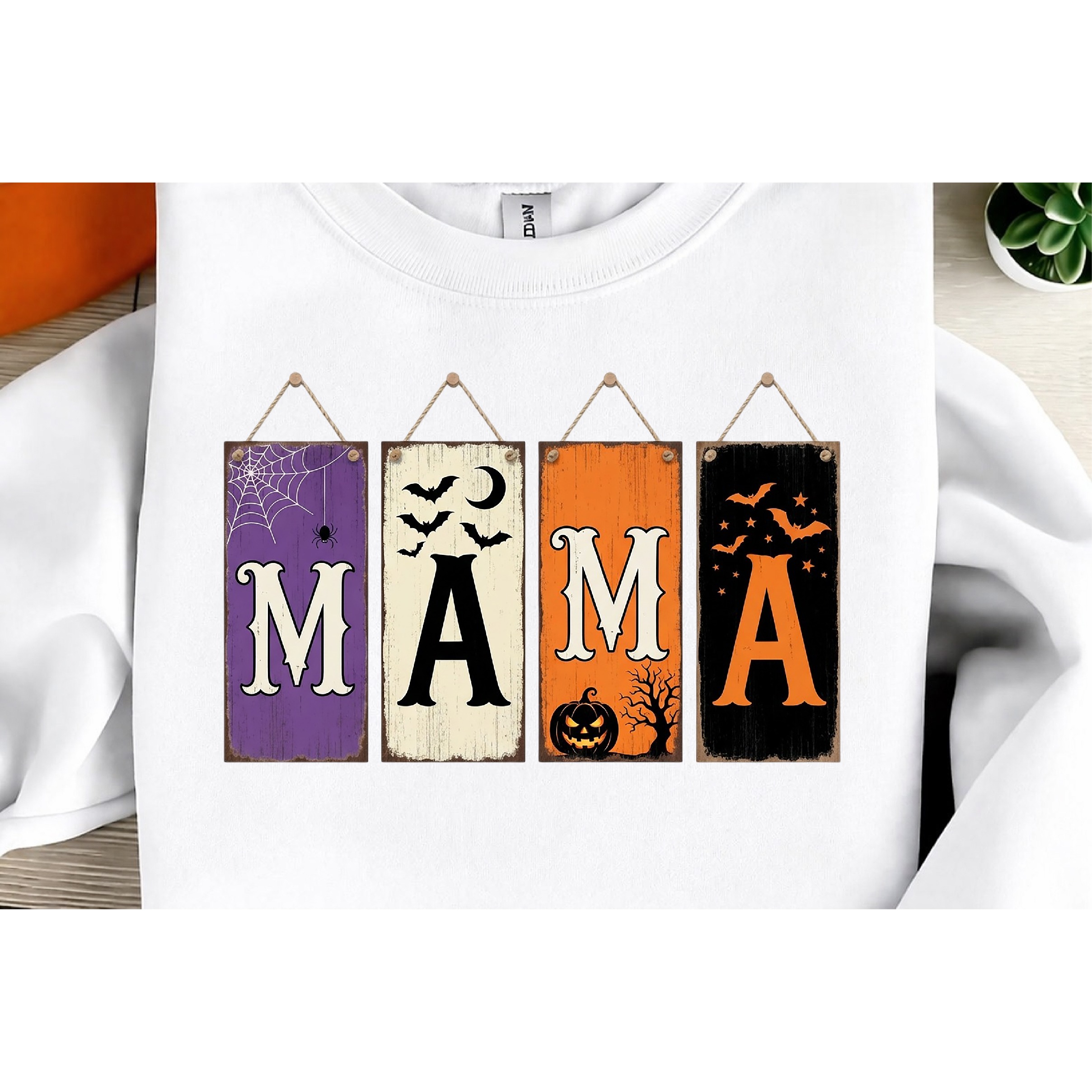 Vintage Halloween Mama PNG