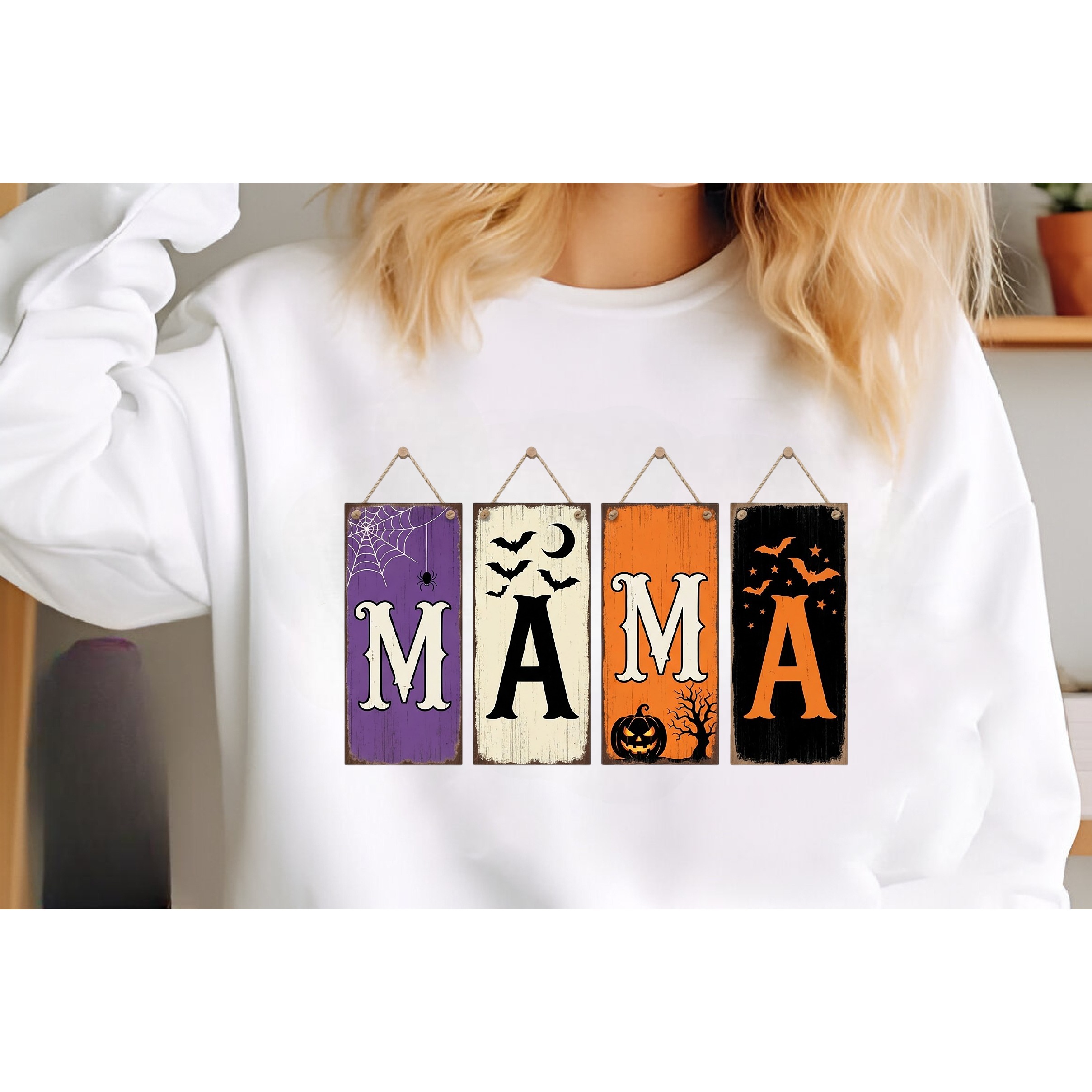 Vintage Halloween Mama PNG 3