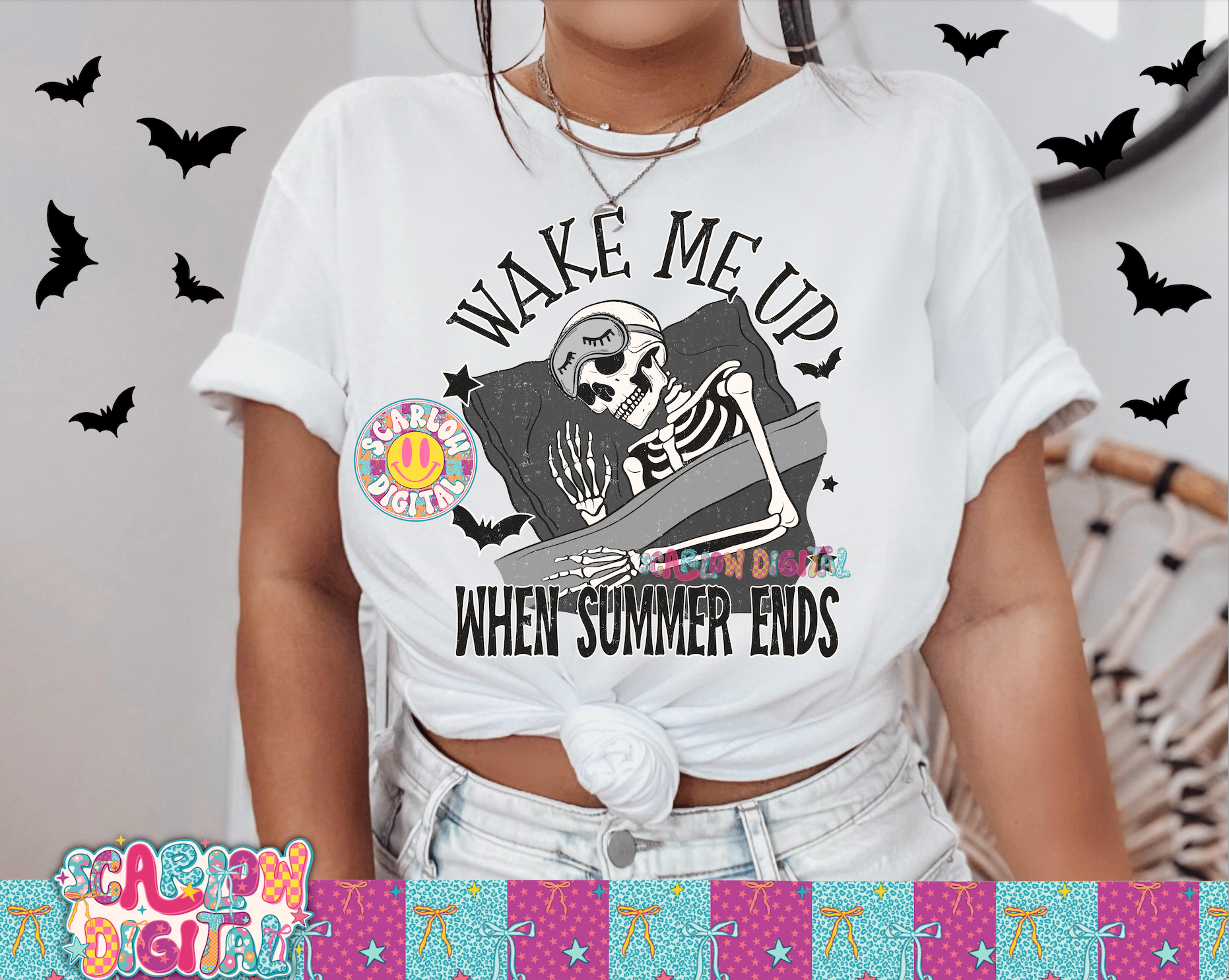 Wake Me Up When Summer Ends PNG Digital Design 2