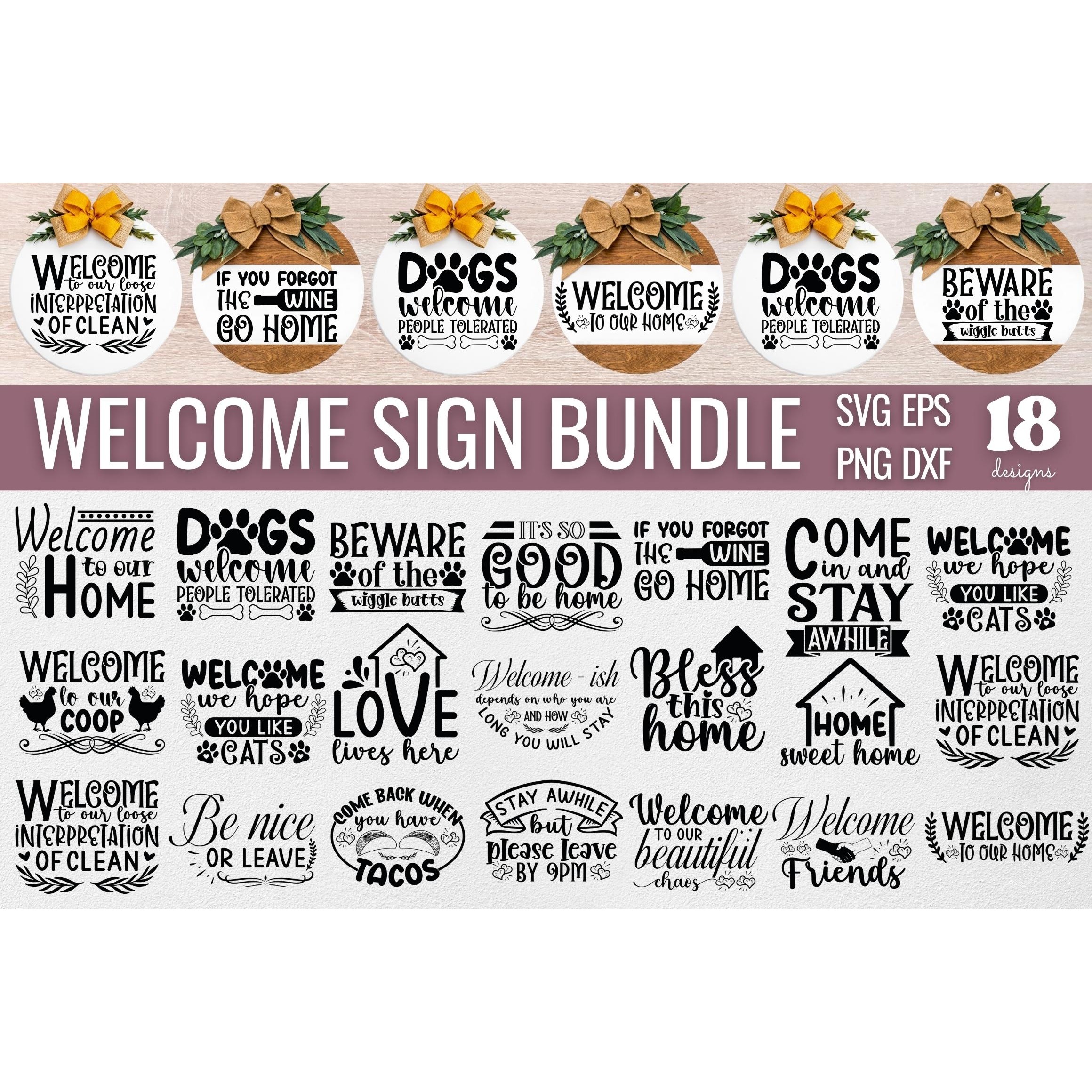 Welcome SVG Bundle