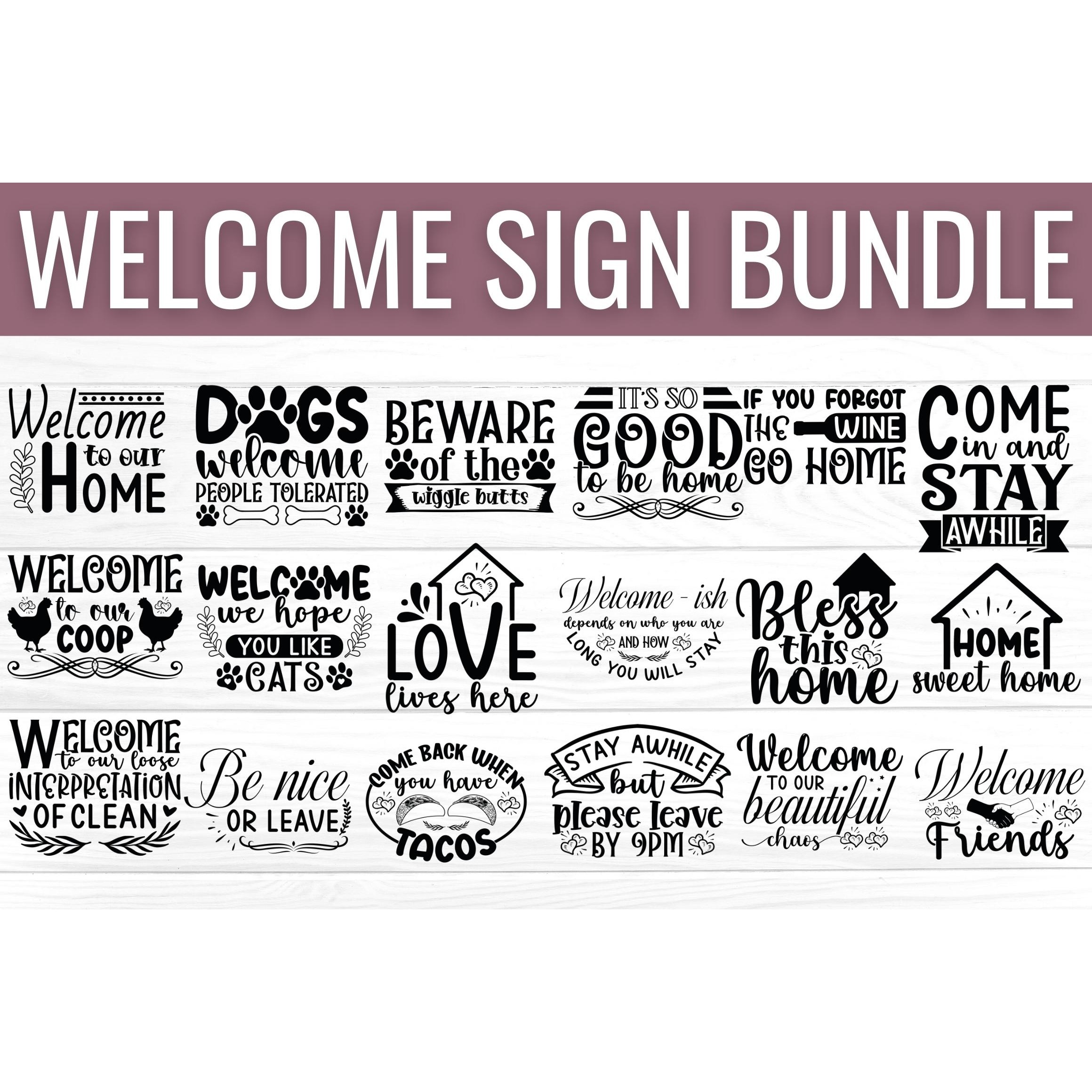 Welcome SVG Bundle 2
