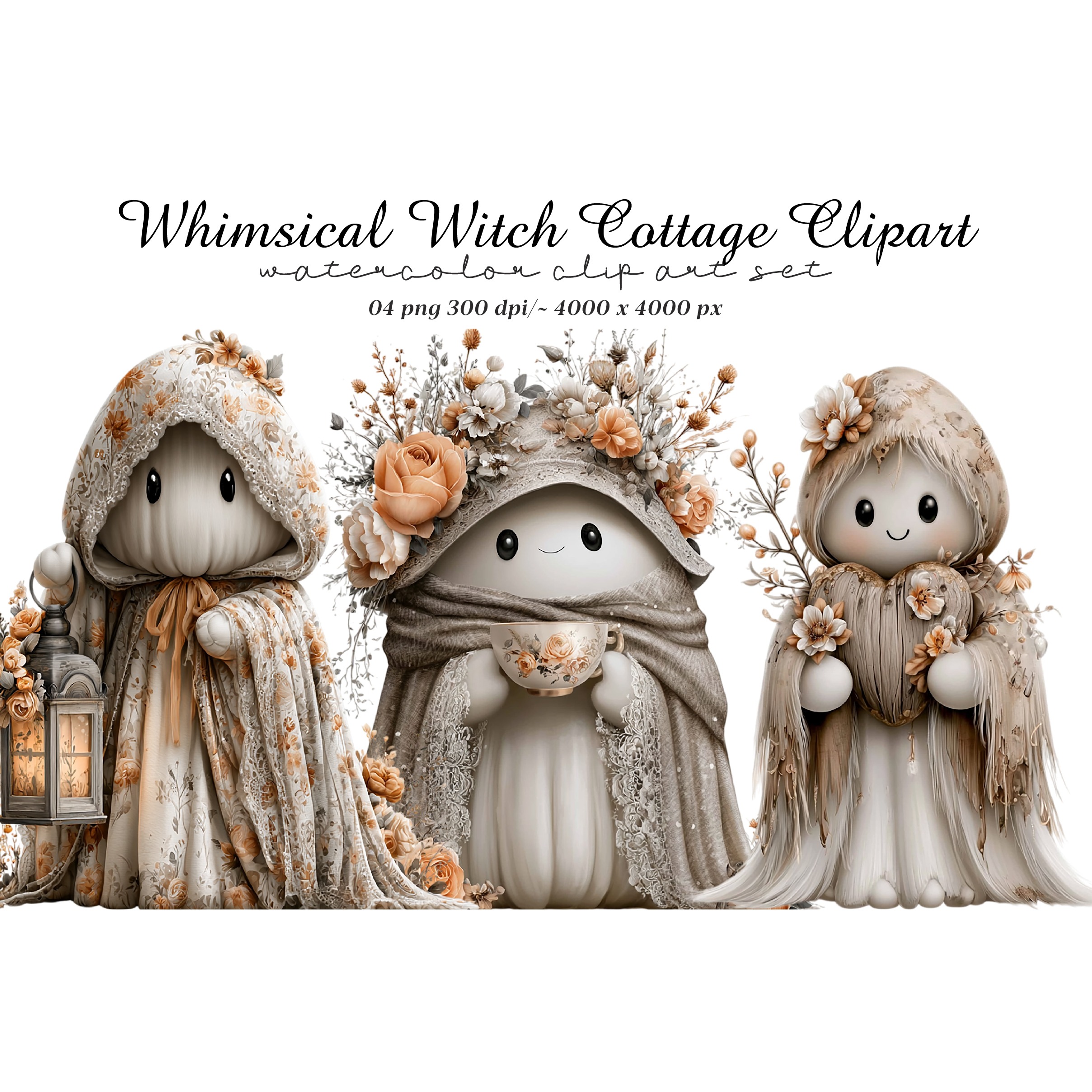 Whimsical Witch Cottage Clipart