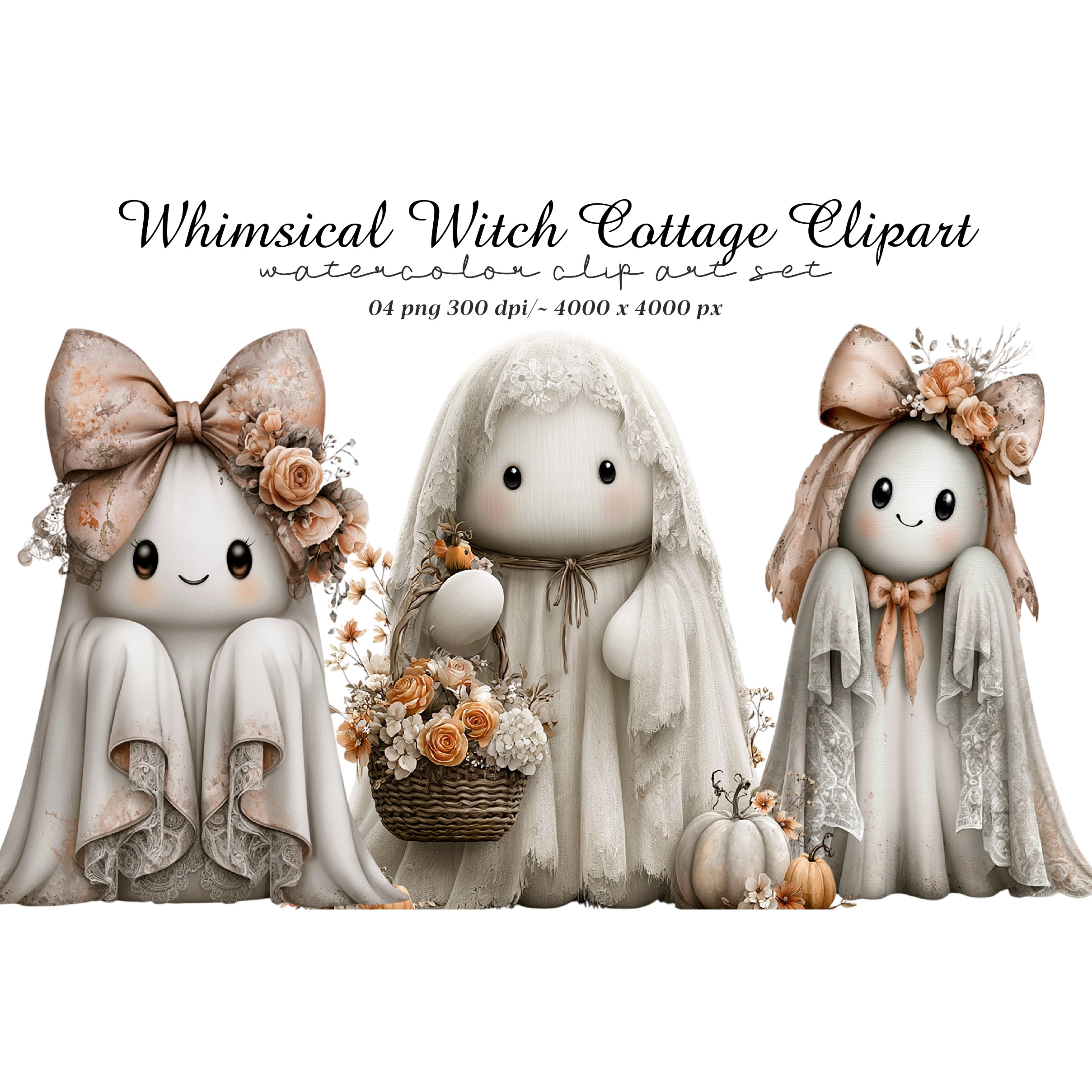 Whimsical Witch Cottage Clipart (4)