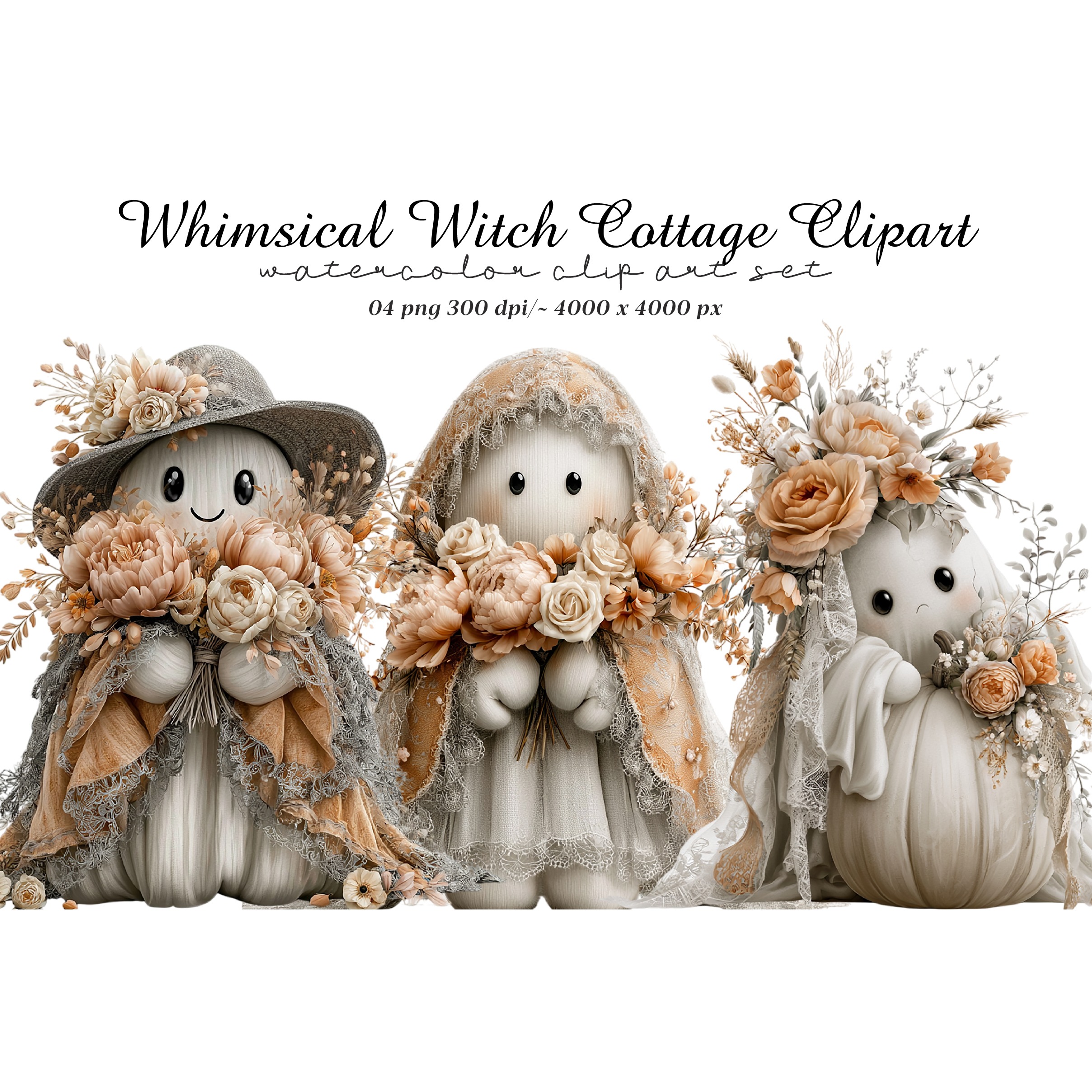 Whimsical Witch Cottage Clipart (5)