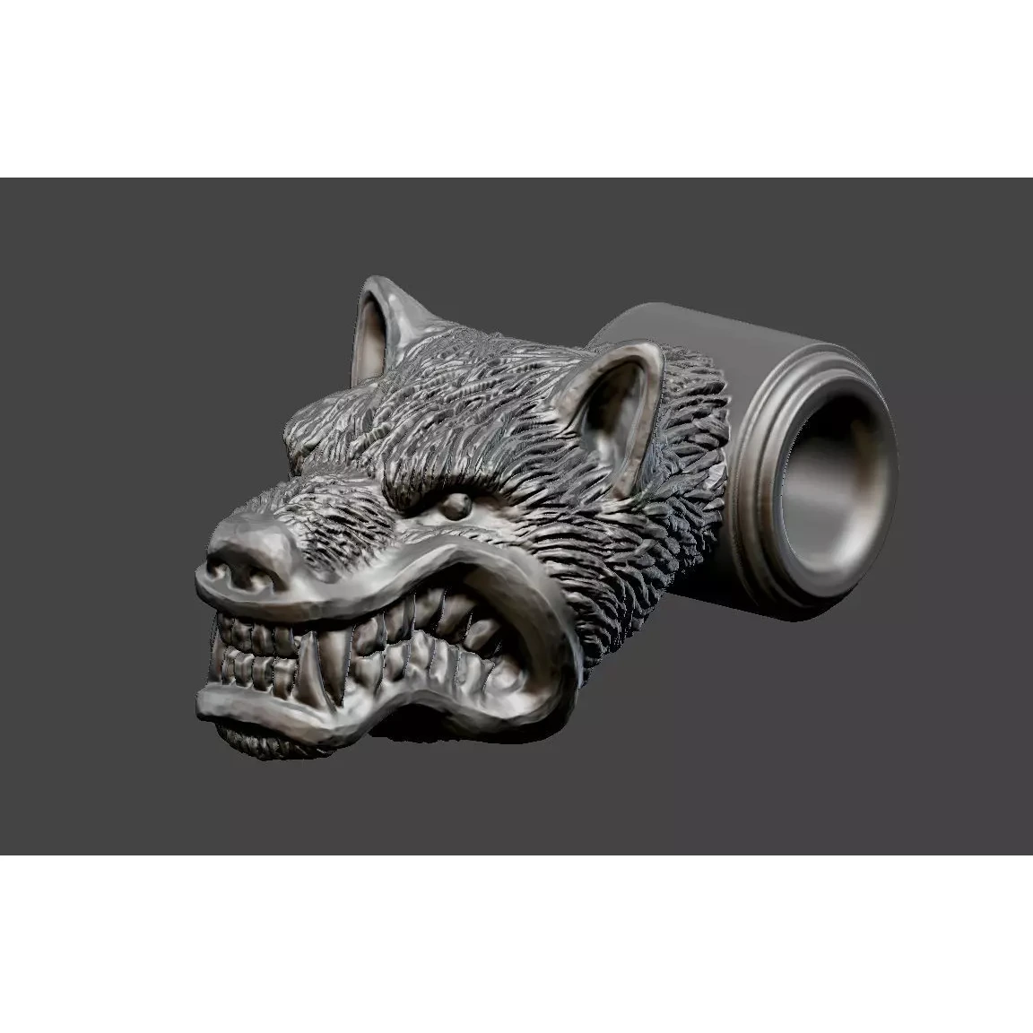 Wolf Head Free 3D print model