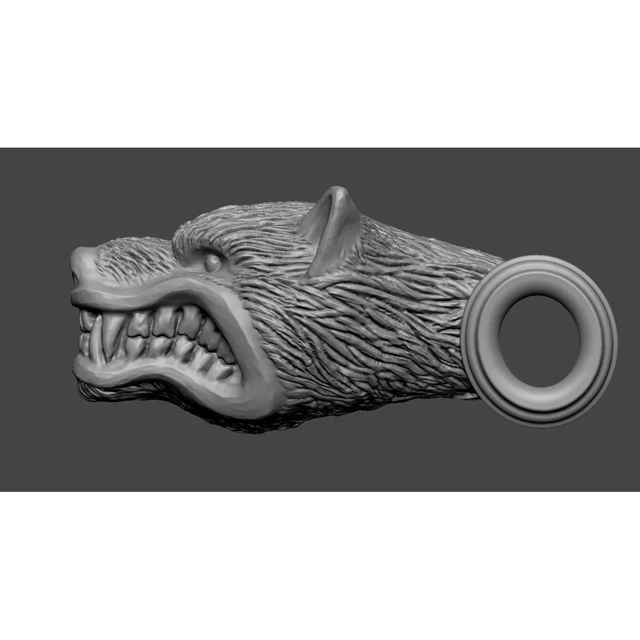 Wolf Head Free 3D print model 3