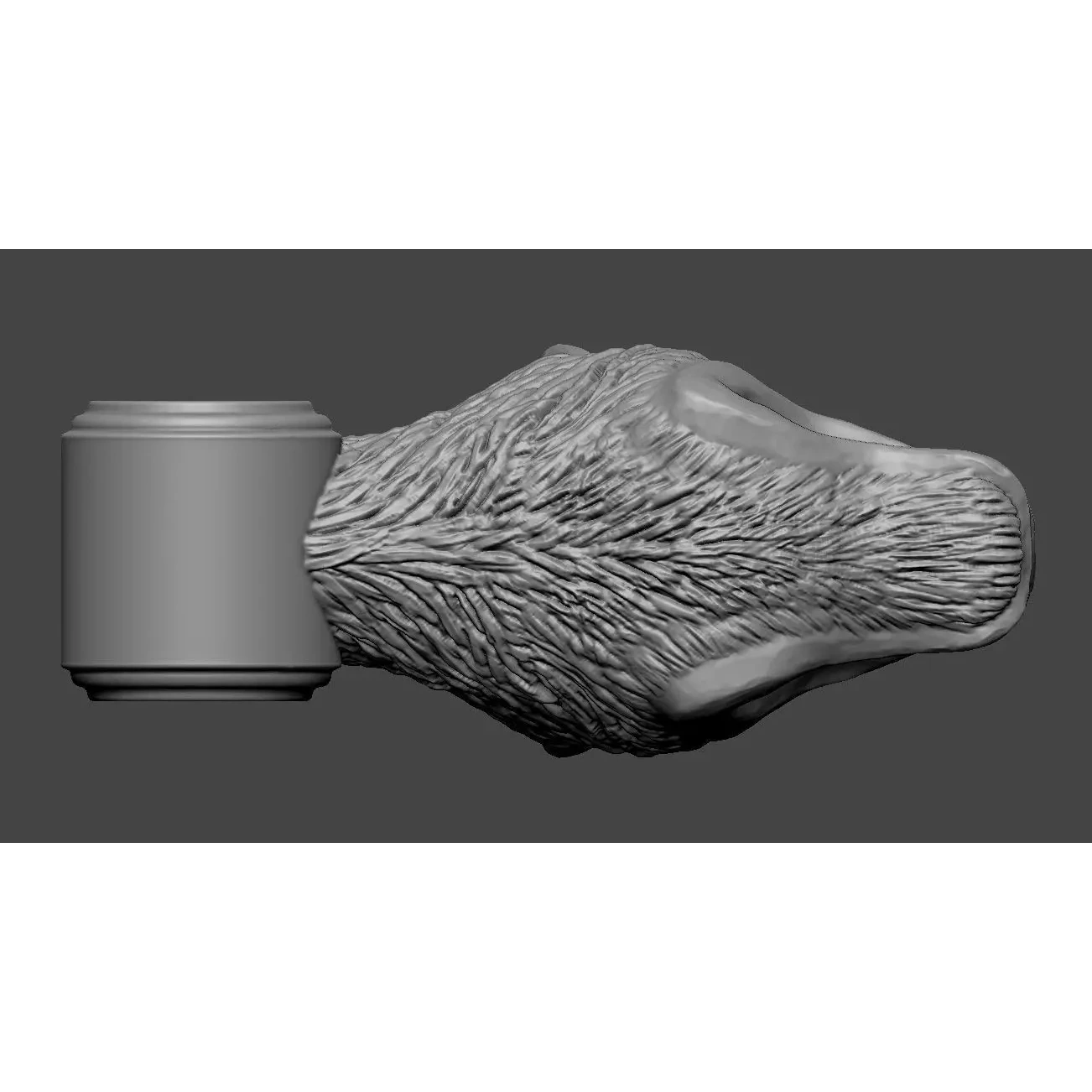 Wolf Head Free 3D print model 4
