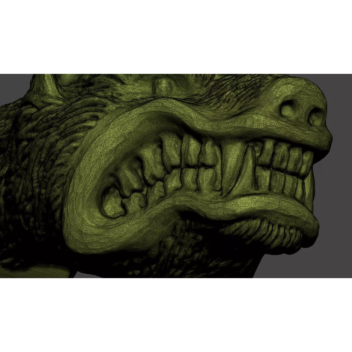 Wolf Head Free 3D print model 8