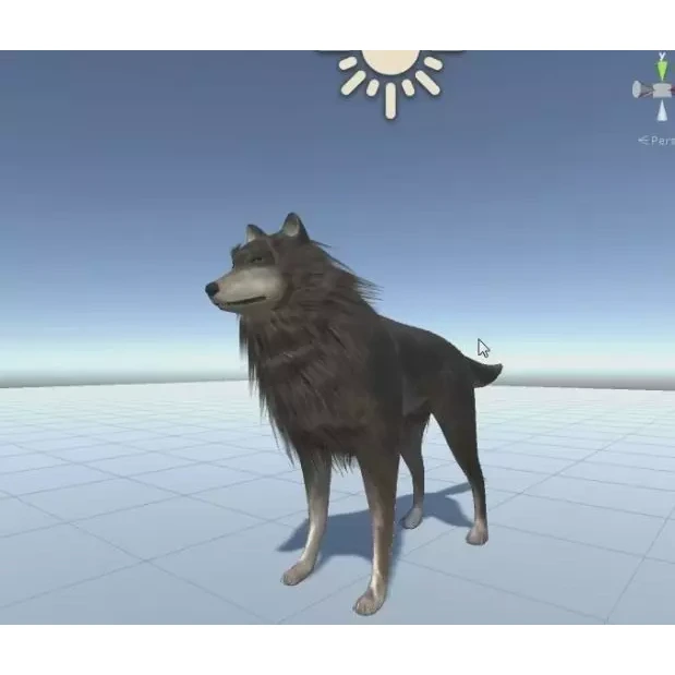 Wolf Rigged Animated and Game Ready Free low-poly 3D model 3