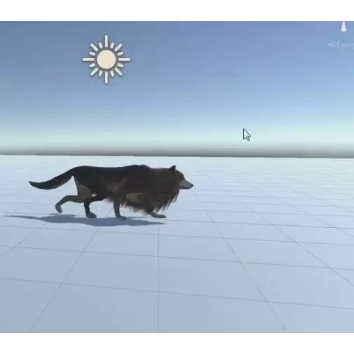 Wolf Rigged Animated and Game Ready Free low-poly 3D model 4