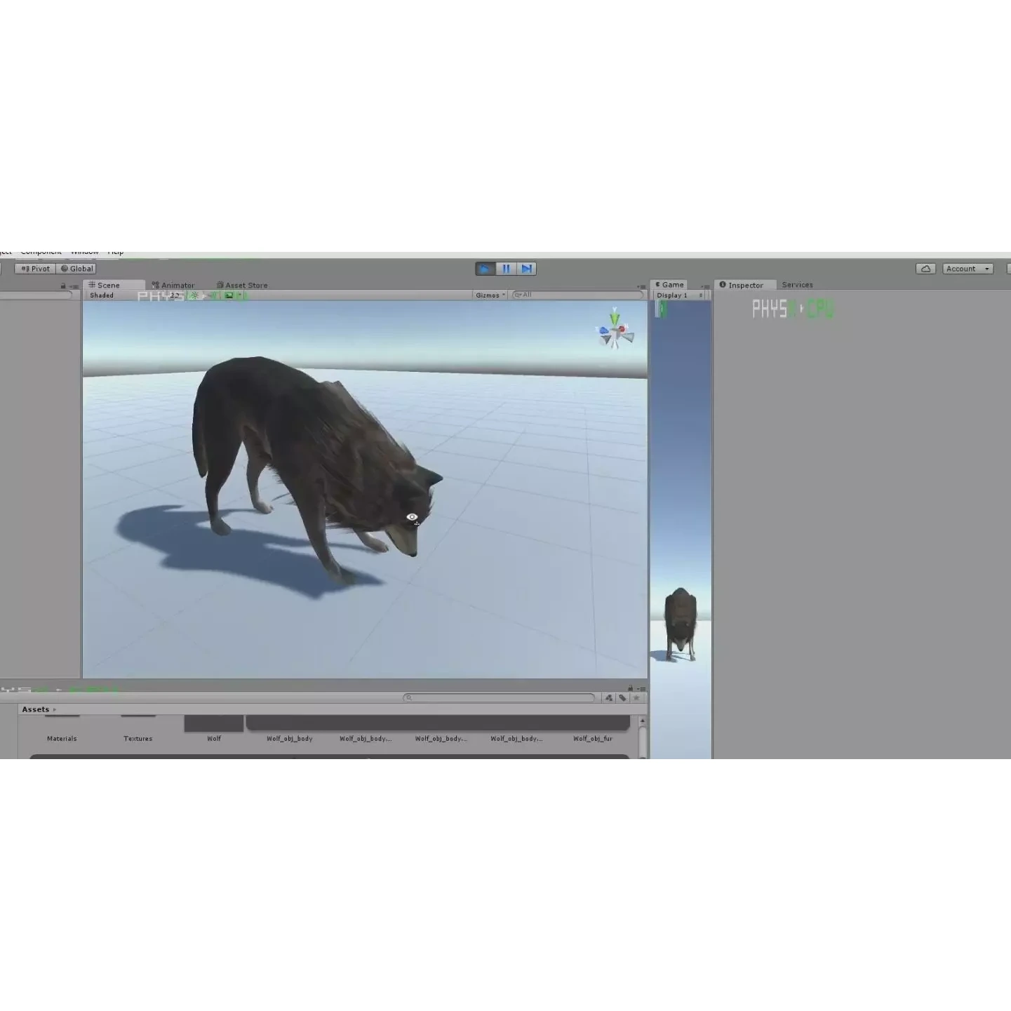 Wolf Rigged Animated and Game Ready Free low-poly 3D model 9