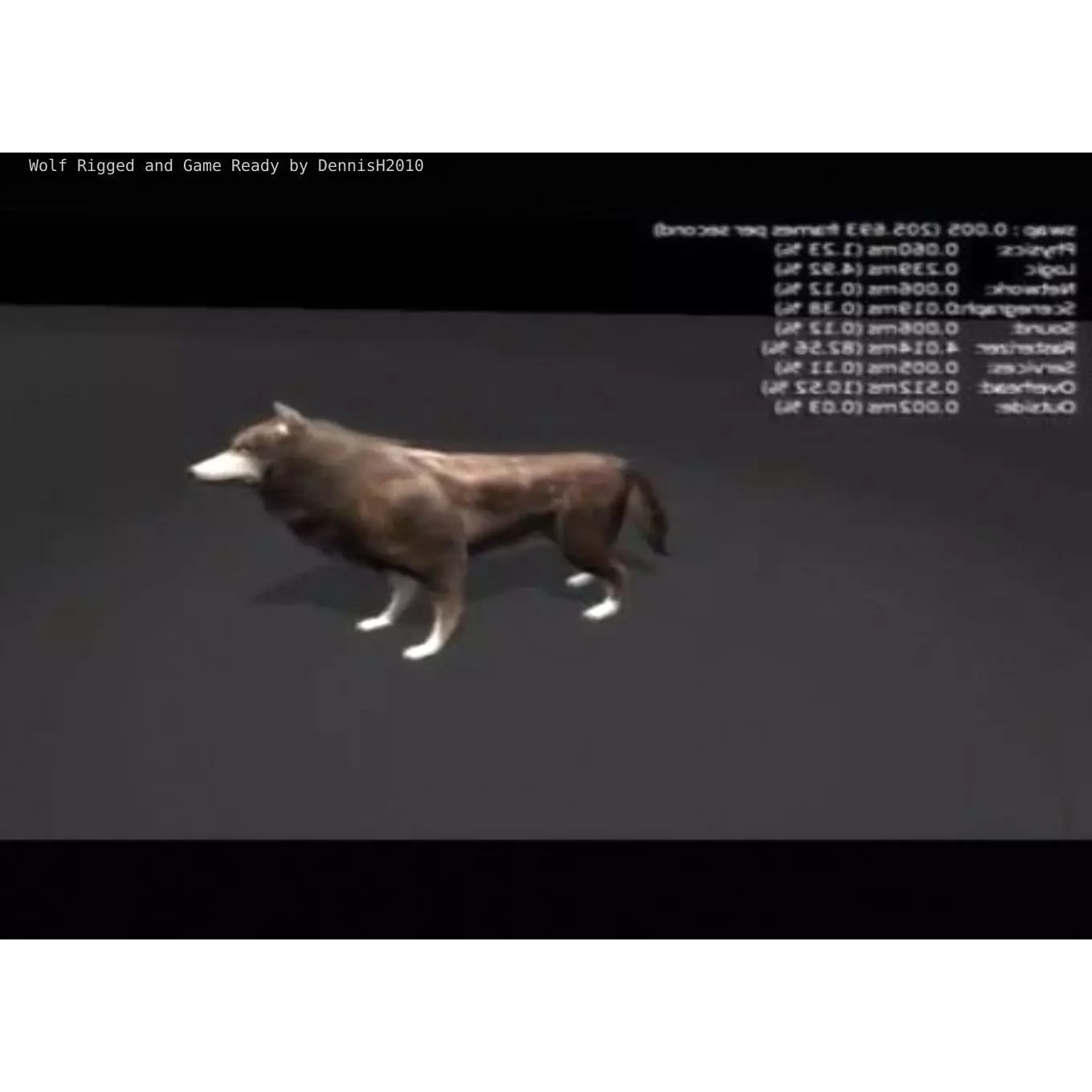 Wolf Rigged Animated and Game Ready Free low-poly 3D model 10