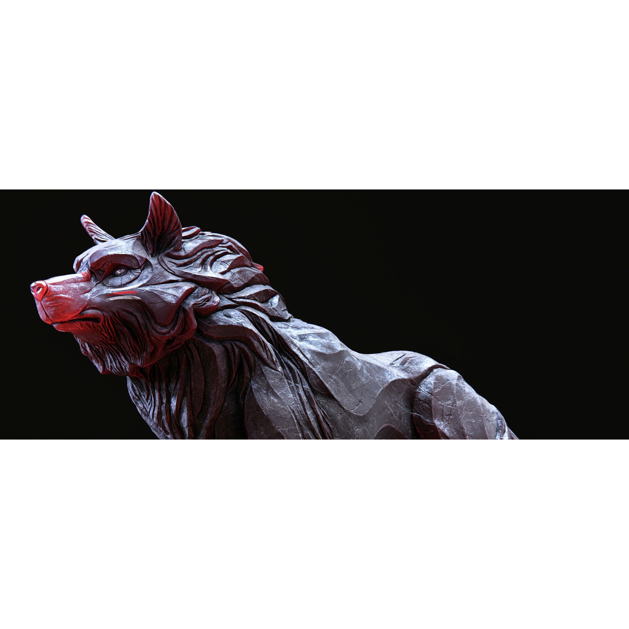 Wolf shaman PBR lowpoly Low-poly 3D model 6